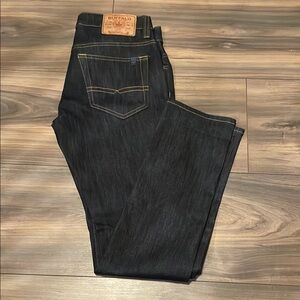 Buffalo David Bitton Black Straight Jeans Classic Style